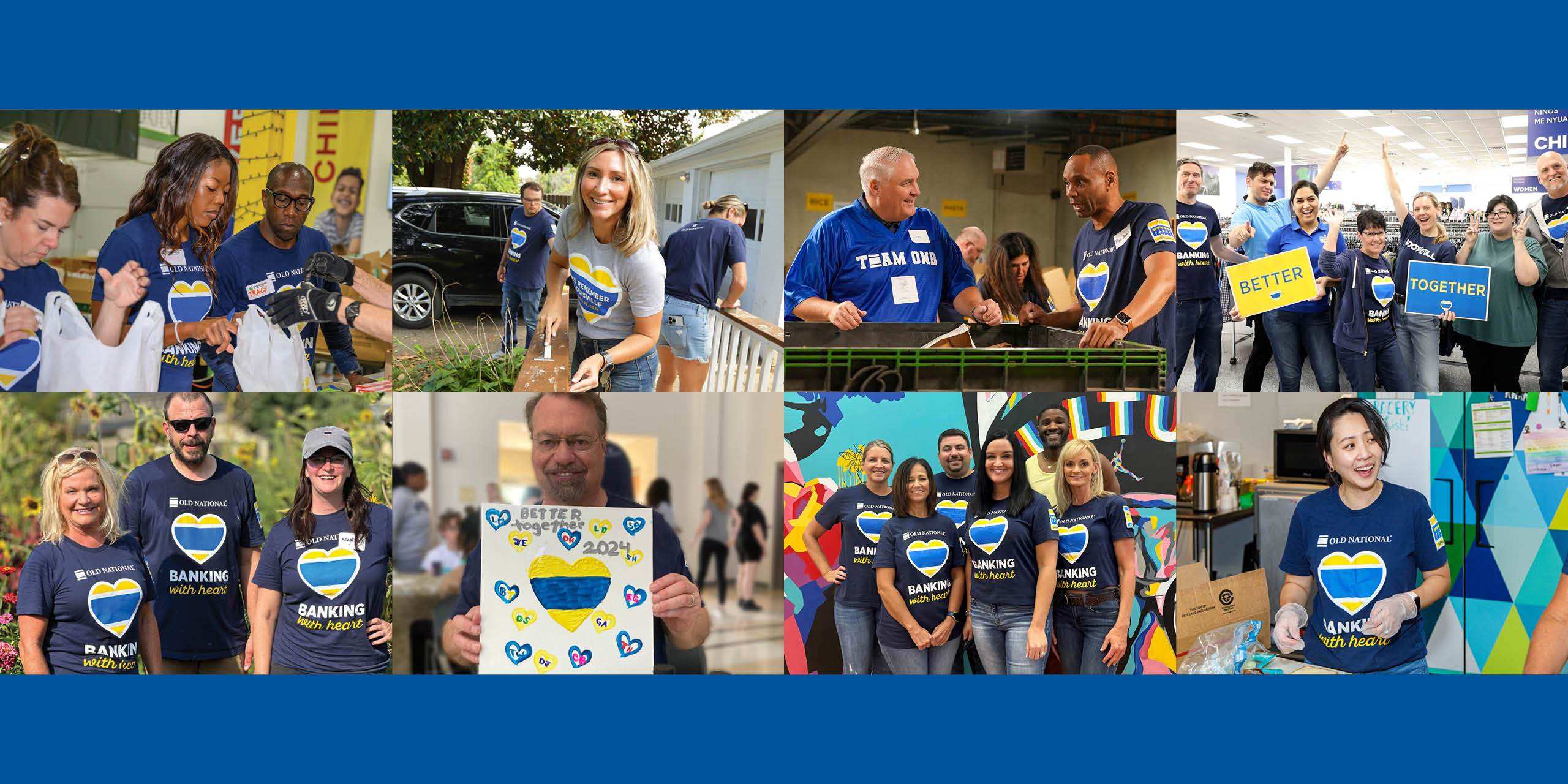 Old National Bank Better Together Days with staff