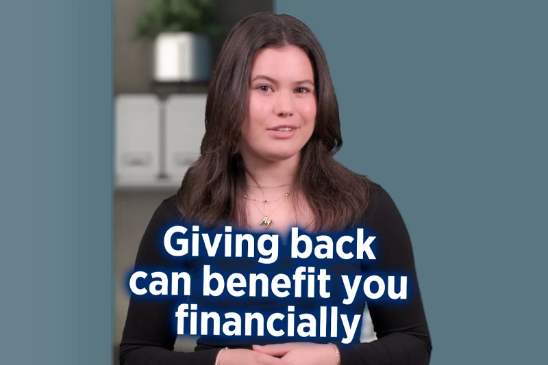 Giving back benefits you infographic