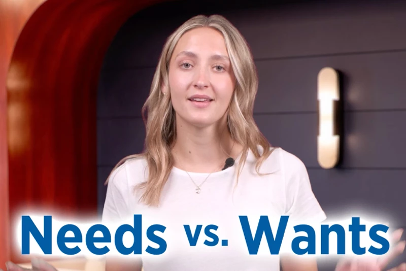 Needs vs Wants infographic
